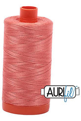 Aurifil Mako 50wt Cotton 1300 m 1422 yd. spool - 6729 Tangerine Dream
